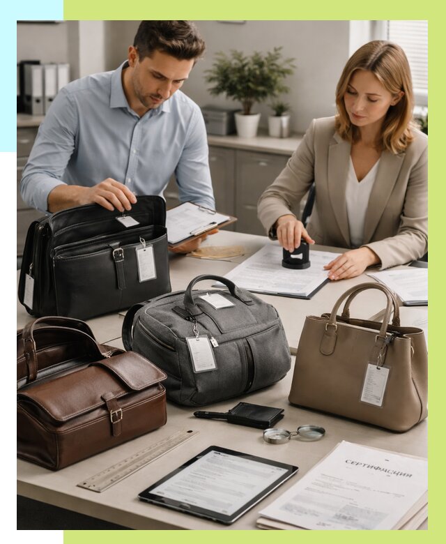 Сертификация сумок в Городце от 7592 руб. | Алешин-Грд