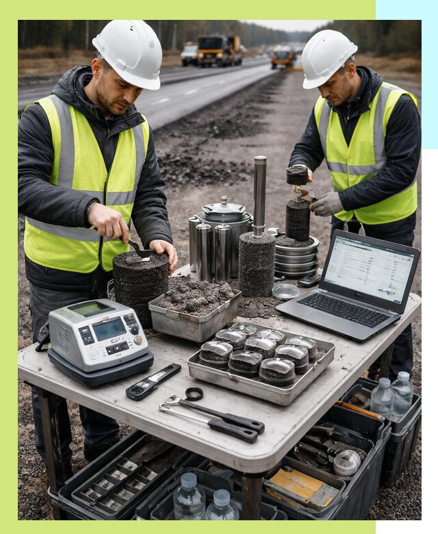 Сертификация асфальта: испытания и подтверждение в Городце