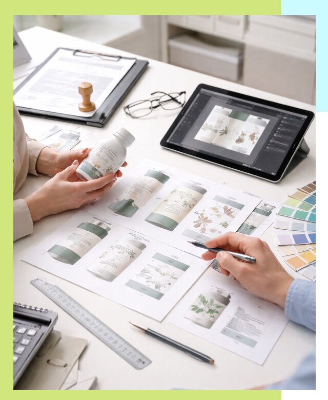 Профессиональная разработка дизайна и текста этикетки продукции в Городце