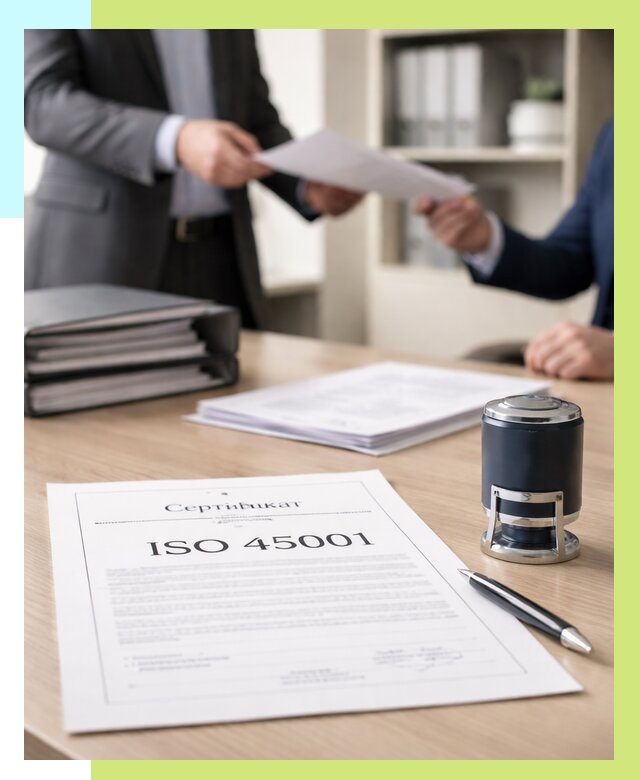 Сертификат ISO 45001 в Городце под ключ от 45554 р. | Алешин-Грд