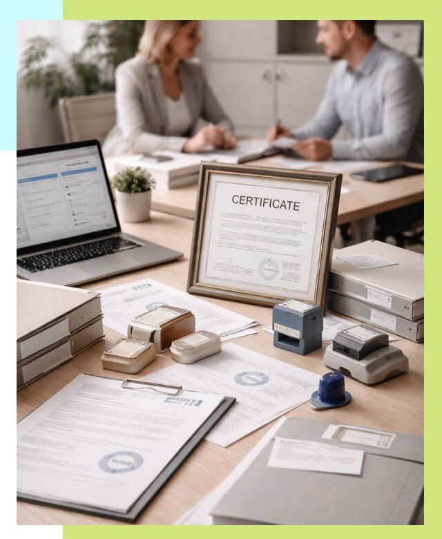 Сертификация компании в Городце от 45554 р. | Алешин-Грд — заказ